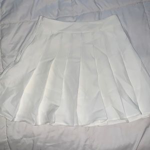 Zipper side solid skater skirt!!